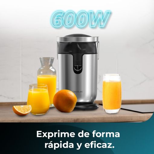 Exprimidor eléctrico de brazo Cecotec EssentialVita Hyden 600 Steel