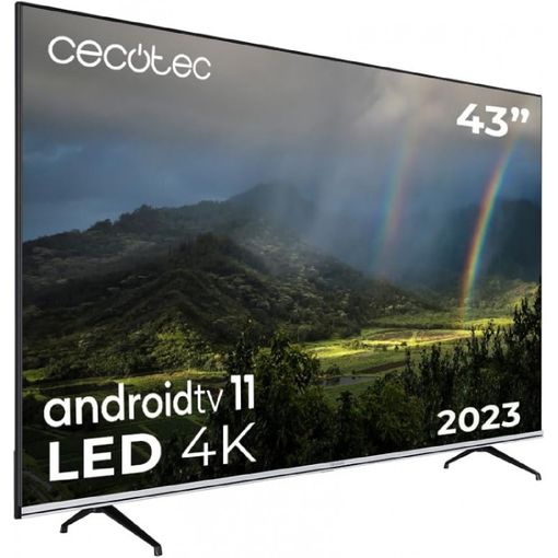 Cecotec Televisor Qled 43 Smart Tv V2 Series Vqu20043s. 4k Uhd, Android  11, Dise–o Sin Marco, Memc, 2 Mandos, 2023 con Ofertas en Carrefour