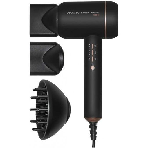 Secador De Pelo Iónico Bamba Ionicare 5200 Aura Black, Potencia 2300w, Ion  Real, Gran Caudal De Aire, Función De Aire Frío, Ceco con Ofertas en  Carrefour