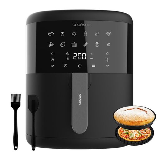 Freidora Sin Aceite Cecotec Cecofry Full Inoxblack 5500 Connected Pack con  Ofertas en Carrefour