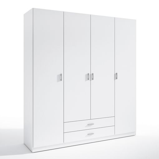 Armario Ropero Altea 4 Puertas Y 2 Cajones Color Blanco, 198 Cm (ancho) 51  Cm (profundo) 215 Cm (altura) con Ofertas en Carrefour