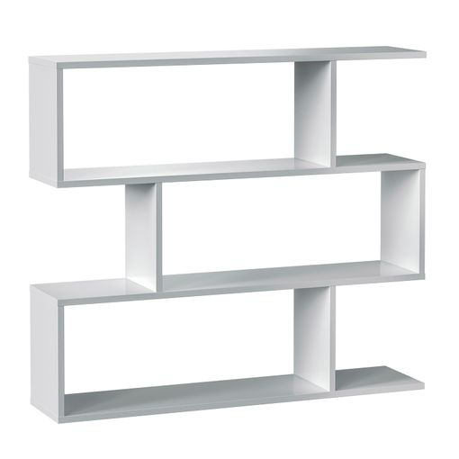 Estantería Librería Bolonia Color Blanco Brillo 6 Huecos, Para Salón,  Comedor O Despacho, 110 Cm (ancho) 25 Cm (profundo) 97 Cm (altura) con  Ofertas en Carrefour