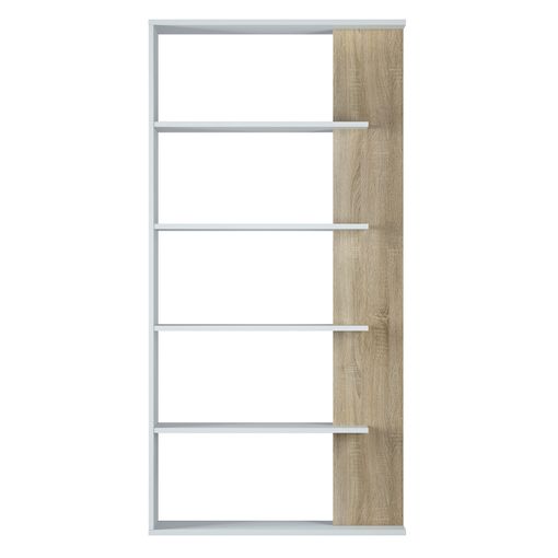 Estantería Librería Lugo Color Blanco/roble 5 Huecos, Para Salón, Comedor O  Despacho, 90 Cm (ancho) 25 Cm (profundo) 180 Cm (altura) con Ofertas en  Carrefour