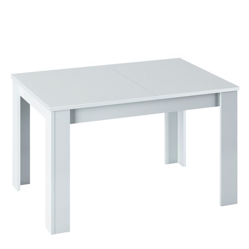 Ganty mesa de comedor extensible 90 x 120-180 cm blanca