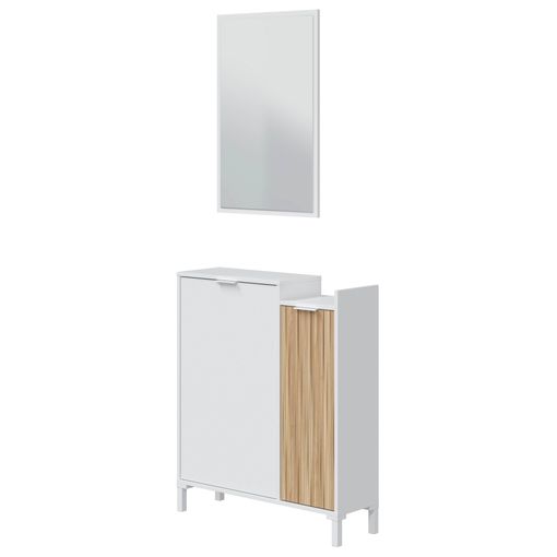 Mueble Entrada Recibidor Aparador Cocina Con 2 Cajones Y 2 Puertas 80 X 36  X 81 Cm con Ofertas en Carrefour