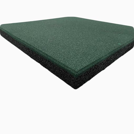 Loseta De Caucho Profesional Grano Fino 50x50cm- 20mm - Verde con Ofertas  en Carrefour