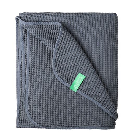 Funda de almohada 100% Algodón Azul marino 50x75 (x2) [Cama 150/160] BASIC