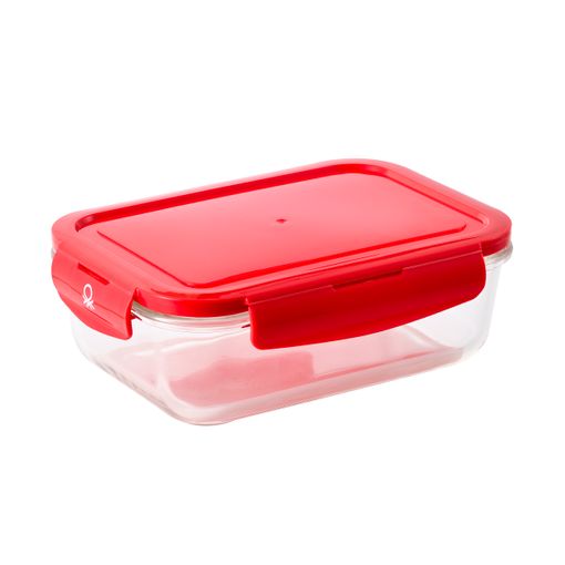 Fiambrera Hermético Tupper Redondo Borosilicato Bergner Walking 640 Ml Rojo  con Ofertas en Carrefour