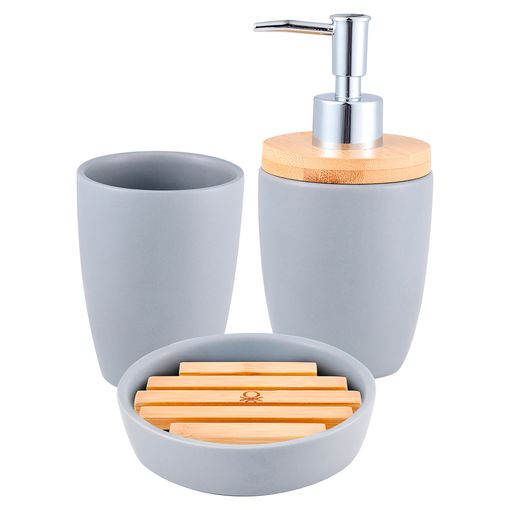 Set De 5 Accesorios Para Baño Diseño Elegante con Ofertas en Carrefour