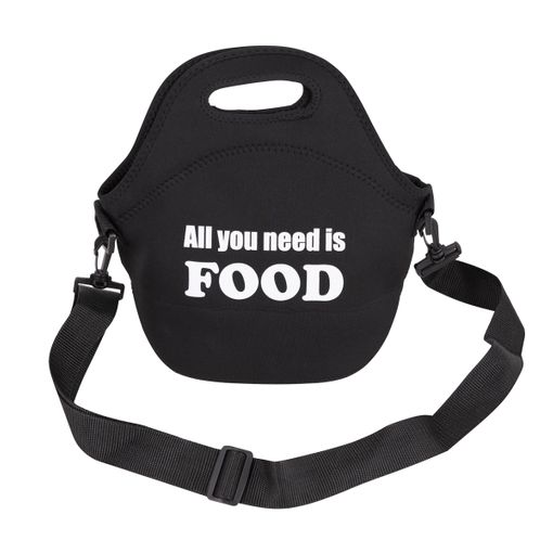 Bolsa Almuerzo Neopreno San Ignacio Ordesa 30x30x17cm Negro con