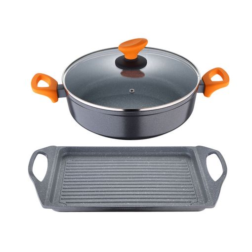 Set De Sartenes San Ignacio Cookware Lava Aluminio (2 Pcs) con Ofertas en  Carrefour