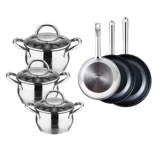 Batería de cocina Amercook de acero inoxidable 16 piezas