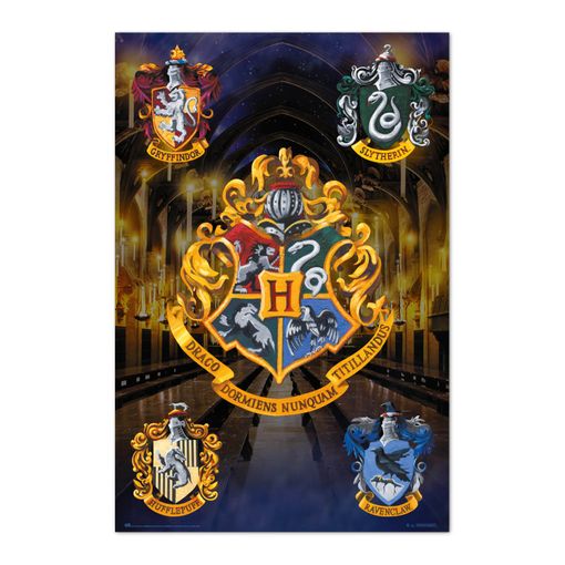 Poster Harry Potter Casas De Hogwarts con Ofertas en Carrefour | Las  mejores ofertas de Carrefour
