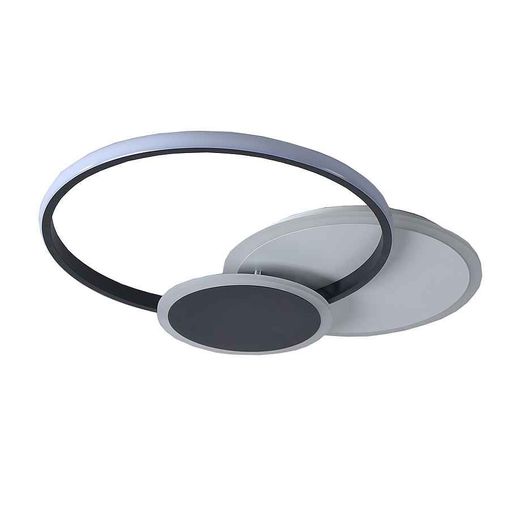 Akunadecor - Lámpara Plafón Aluminio Negro Ocean