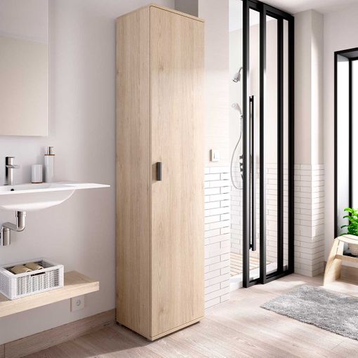 Armario Multiusos 1 Puerta - Fit - 190x39x35 - Blanco con Ofertas en  Carrefour