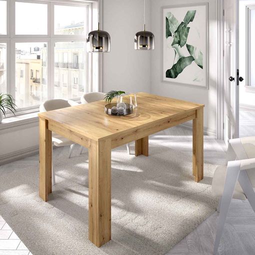 global de Oscuro Mesa De Comedor Extensible Dine 77x140-190x90 Cm con Ofertas en Carrefour |  Ofertas Carrefour Online