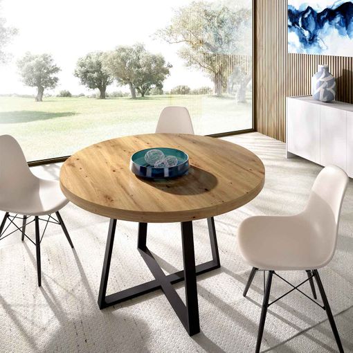 Mesa de comedor extensible Bali natural