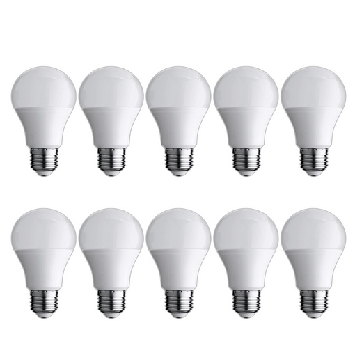 Pack X10 Bombillas Led E27 Blanco Frío 6000k A60, 10w, Ángulo Apertura 330º  con Ofertas en Carrefour