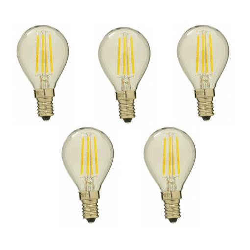 Pack de 10 Bombillas LED mini G45, Casquillo E27, 7W, Blanco