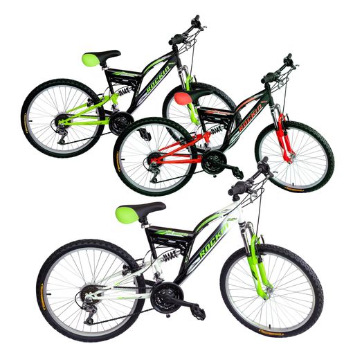 Bicicleta 26 " Rockin 2 Frenos Y Cambios Shimano Vel Bkt Btb26 Verde con Ofertas en Carrefour | Ofertas Carrefour Online