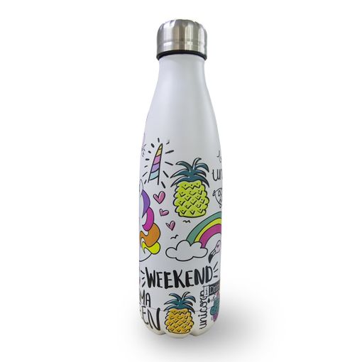 Id0009 Botella En Acero De Doble Cámara Unicornio Reutilizable 500ml Sin Bpa  con Ofertas en Carrefour