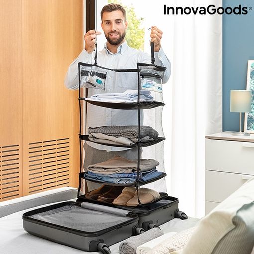 Estanterias Organizador Armario Y Maletas De Viaje Innovagoods (51x4x36 Cm)  Pvc con Ofertas en Carrefour