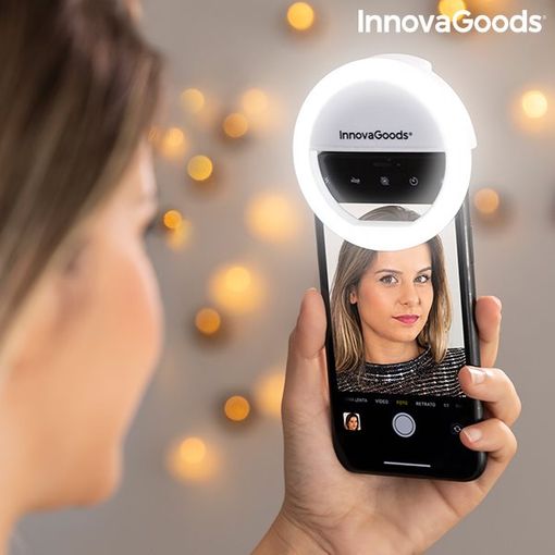Aro De Luz Para Selfie Recargable Instahoop Innovagoods con