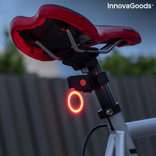 Luz trasera de bicicleta, intermitentes para bicicleta, recargable por USB,  intermitentes de bicicleta delantera y trasera, luz trasera inalámbrica