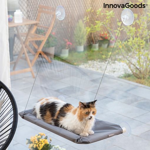 Hamaca Colgante Para Gatos Catlax Innovagoods con Ofertas en