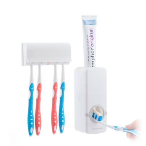 Cepillo de dientes esterilizador UV, exprimidor de pasta de dientes 2 en 1  - ESPACIO DIGITAL