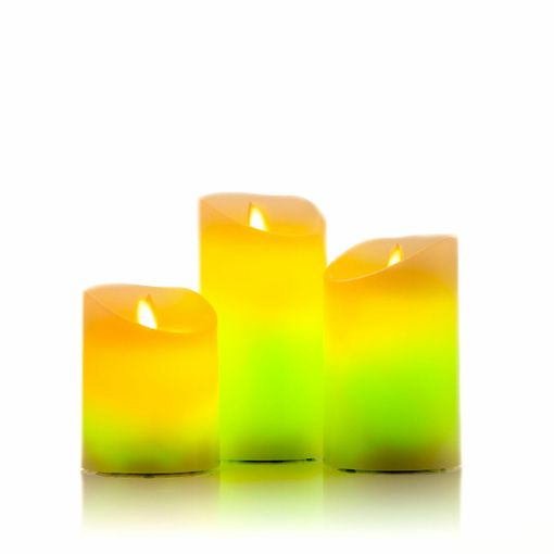 Pack de 6 Velas Led blancas luz multicolor de 3 x 4 cm – Puntohome