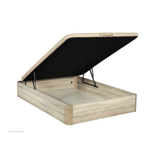 Canapé abatible, gran capacidad y alta durabilidad, natural, 135x190  Storage bed