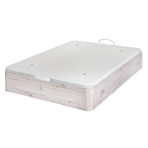 Canapé Abatible Arcón De Madera Con Patas Y Tirador Embutido Altura 34 Cm -  Glaciar - 200x200 Cm con Ofertas en Carrefour