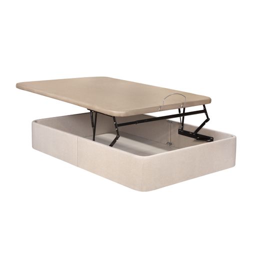 Canapé Abatible Relax Musa 3d Gran Capacidad Alturas 38/32 Cm - Natural -  180x190 Cm - Altura 38 Cm con Ofertas en Carrefour