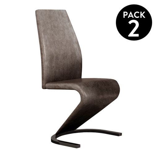 Pack 2 Sillas Comedor Bistro 84x54x48 Cm - Negra con Ofertas en Carrefour