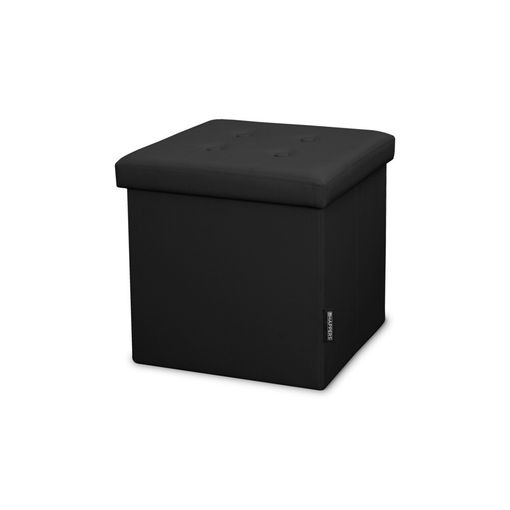 Taburete Plegable Con Asiento Acolchado, Ø30x50 Cm / 30x7x70 Cm, Negro con  Ofertas en Carrefour