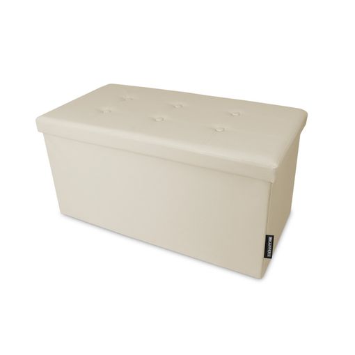 Banco De Almacenaje Para Niños Mdf Blanco Y Beige 60x30x55 Cm con Ofertas  en Carrefour