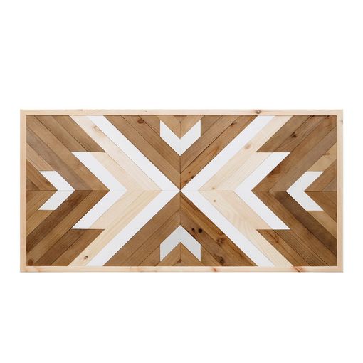 Cabecero Étnico Mosaik 165x80 Cm - Cama 140/150 - Madera Natural con  Ofertas en Carrefour