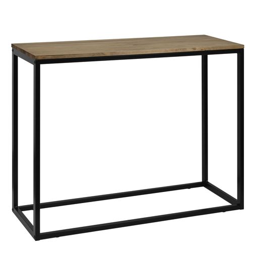 Estantería Colgante Icub 2 Estantes 3 Marcos 160x30cm Negro En Madera  Maciza De Pino Acabado Vintage Estilo Industrial Box Furniture con Ofertas  en Carrefour