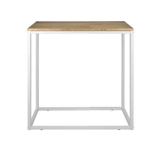 Mueble recibidor acabado madera blanca, madera de pino