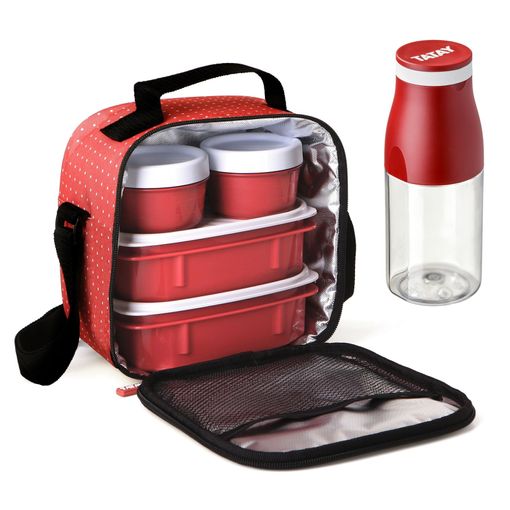 Tatay Kit Bolsa Térmica Porta Alimentos Urban Food Y Botella Urban Drink,  Dots Rojo con Ofertas en Carrefour