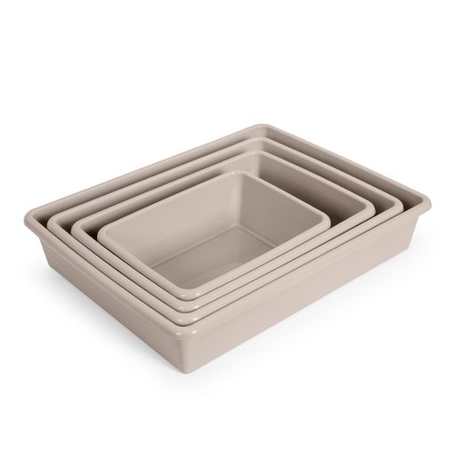 Plastic Forte - Cesta Organizadora con Ruedas Nº 3. Ideal Bajo Fregadero.  Rosa