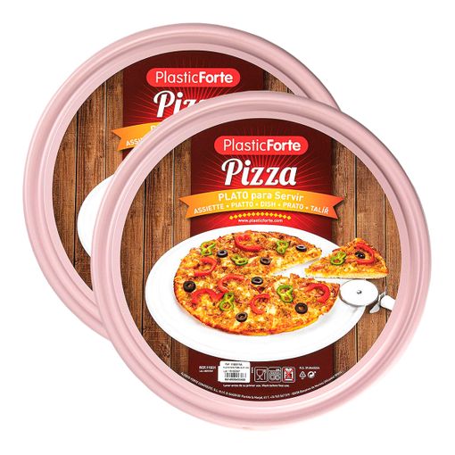 Servicio De Plato Para Pizza De Porcelana De Colores Decorados 6 Piezas -  Marruecos