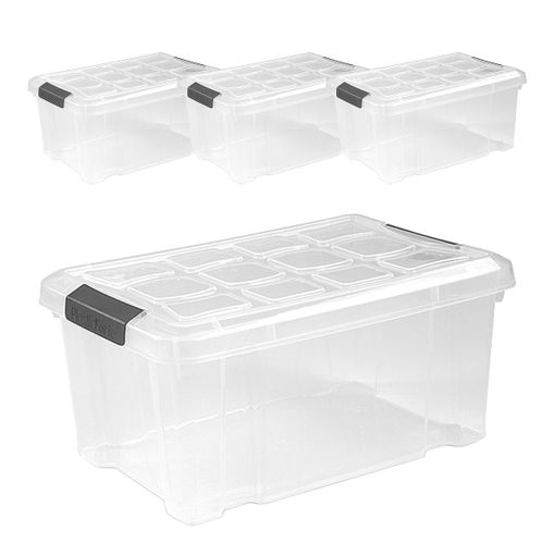 Set De 3 Cajas De Almacenaje De Plástico 5l con Ofertas en Carrefour