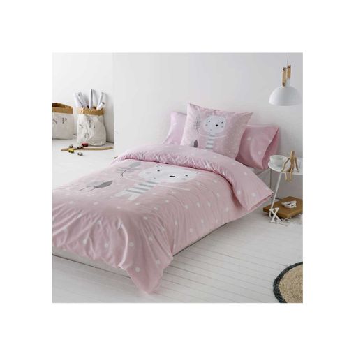 Juego De Sabanas Infantil / Juvenil Moon Pink Cama De 90 X 190/200