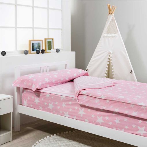 Cotton Artean - Saco Nordico Con Relleno Moon Pink Cama 90 X 190/200. Saco  Unido A La Bajera Con Cremallera. con Ofertas en Carrefour