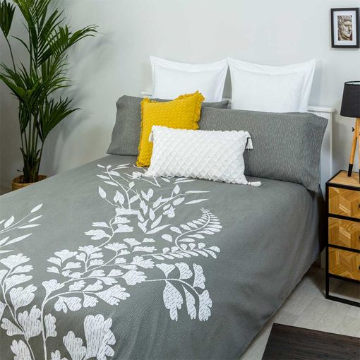 Nordica Foresta Algodón Poliéster Gris 240 X 260 Cama De 150 con Ofertas Carrefour | Ofertas