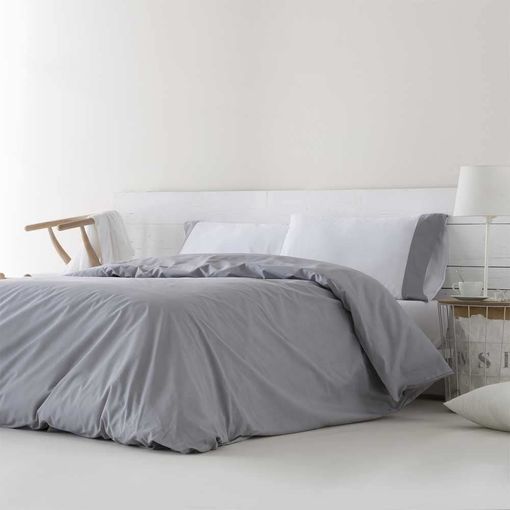 COTTON ARTean - Funda Nordica ARABIAN algodón poliéster gris 150 X 260 Cama  de 90