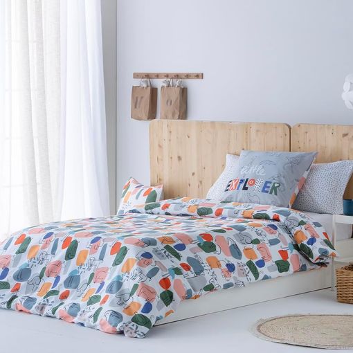 Funda Nórdica Infantil Arca 100% Percal Algodón 180 Hilos Multicolor Cama 90  con Ofertas en Carrefour