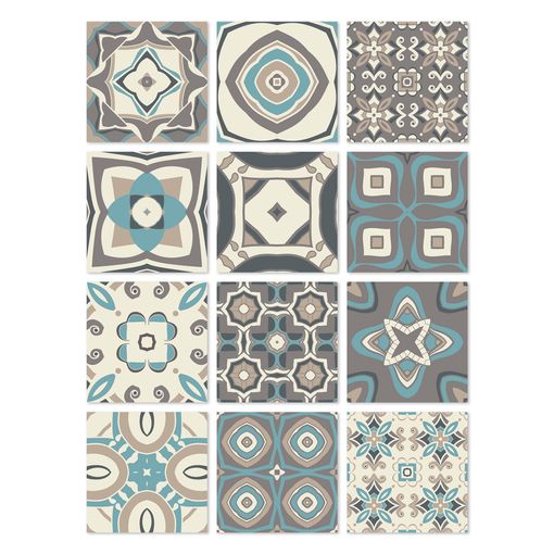 Azulejos Adhesivos Azul 15x15cm Pack De 48 Baldosas Modelo Hidráulico con  Ofertas en Carrefour